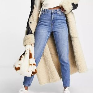 COPY - Topshop mom jeans in mid blue